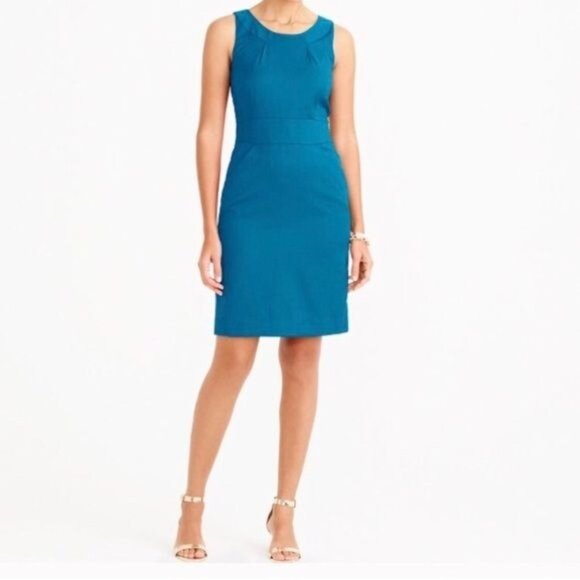J.Crew Women Blue Sheath Dress – Size 8 - Picture 1 of 6